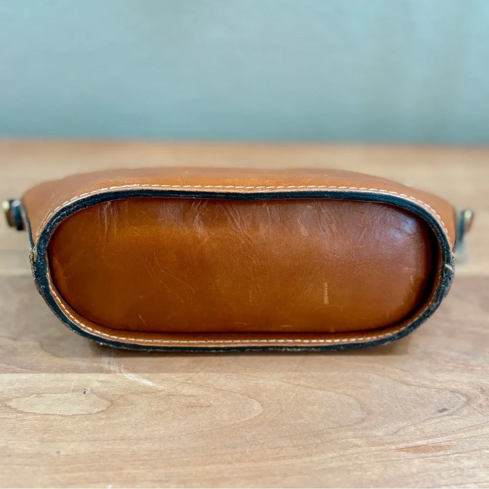 Patricia Nash Lavoria Brown Leather Top Zip Crossbody Bag - No Chain or Strap - Picture 11 of 16